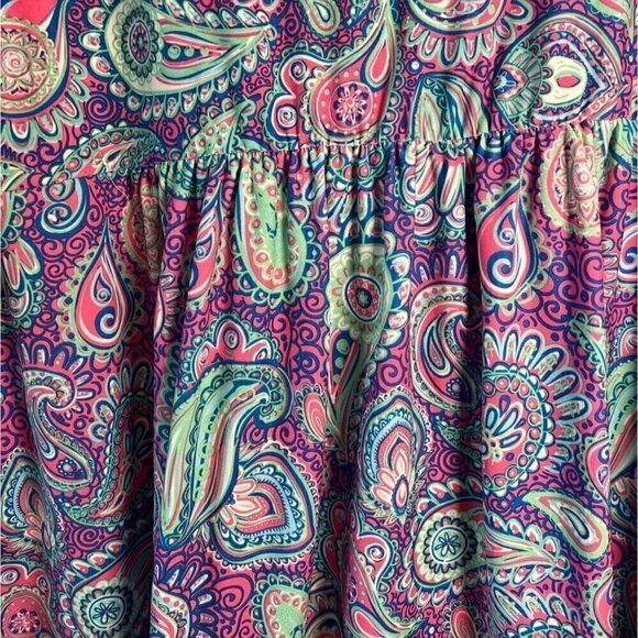 SIMPLY Southern Colorful Paisley Size 12 Women’s Tunic Top or Dress Size Medium - Picture 7 of 10
